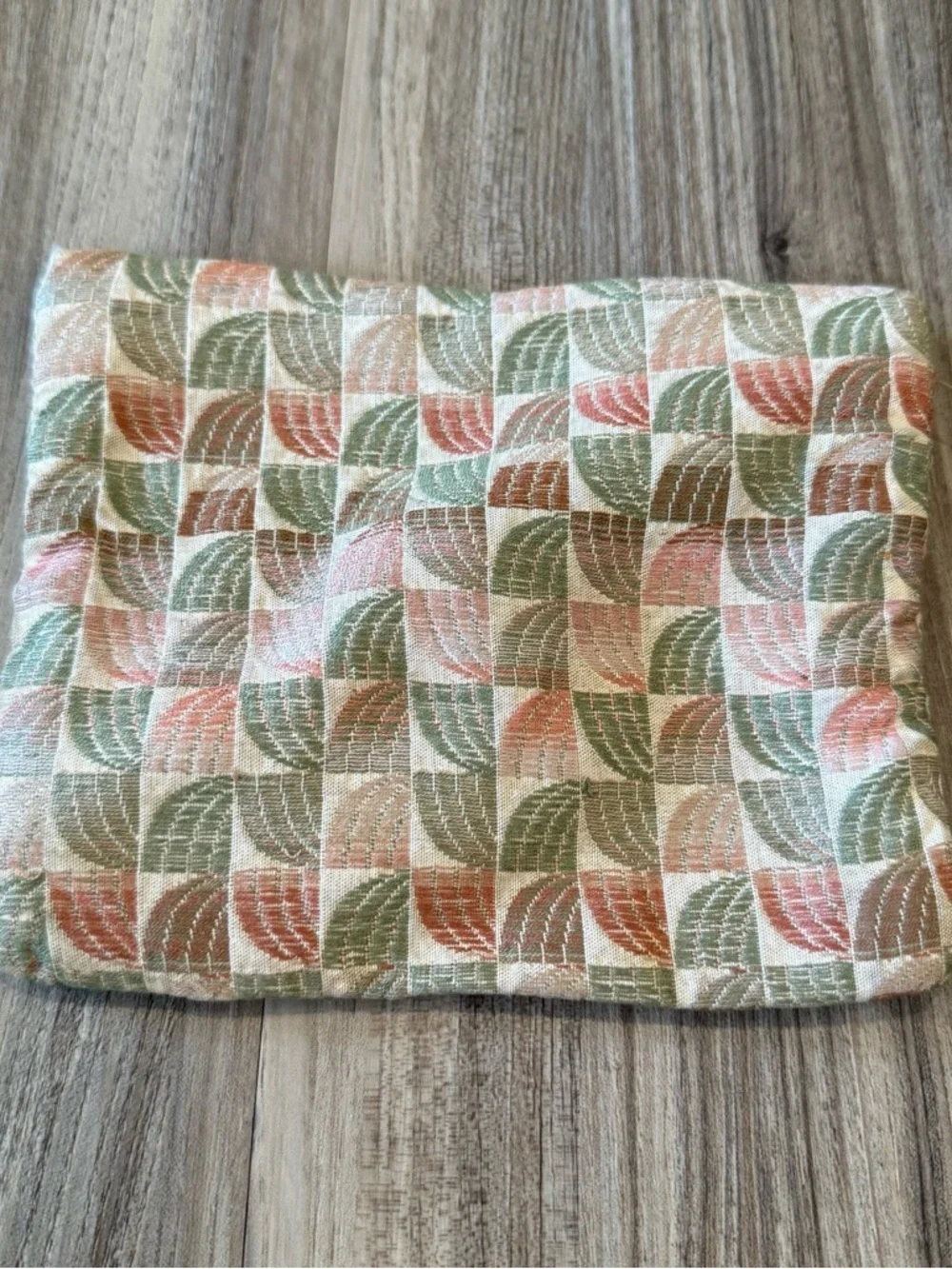 Vintage Geometric Pastel Woven Envelope Clutch